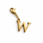 Charm – Lettre W Dorée