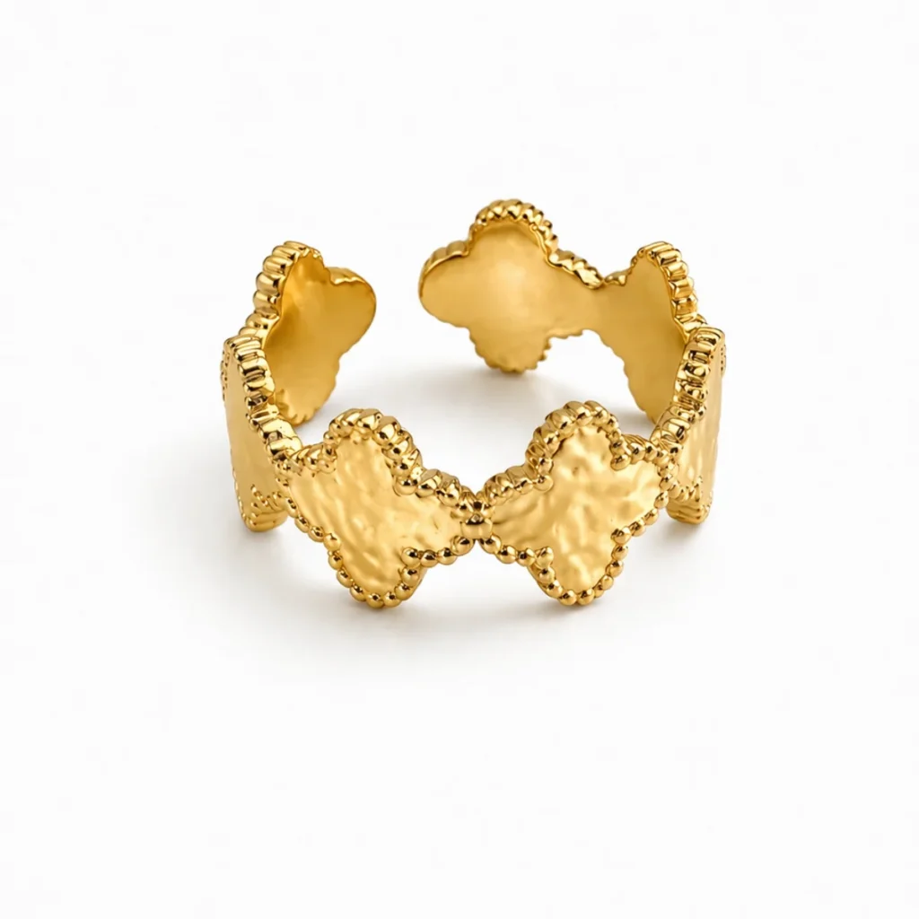 Bague Trèfles Dorée