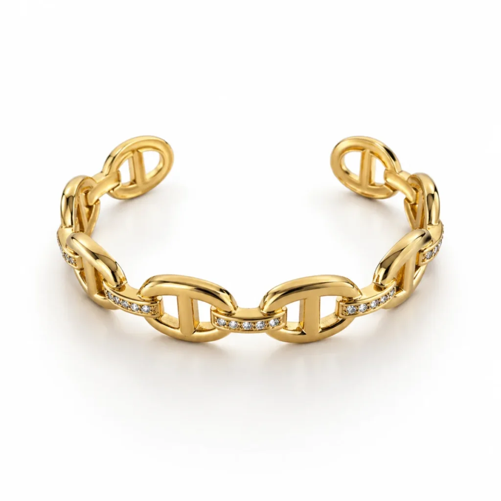 Maille Marine Strass – Doré