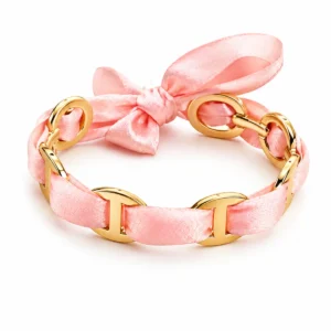 Maille Marine Ruban rose – Doré