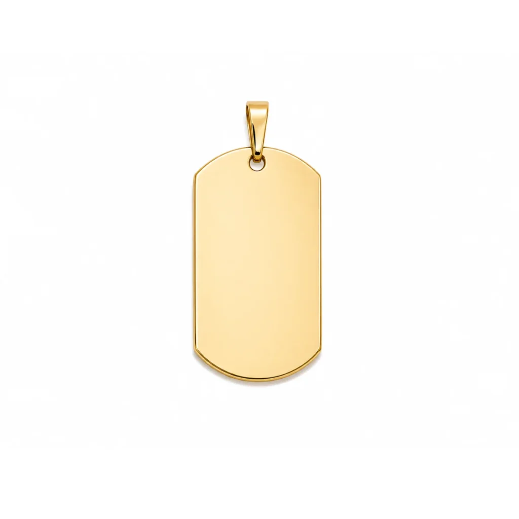 Plaque Militaire Petite à Graver – Dorée
