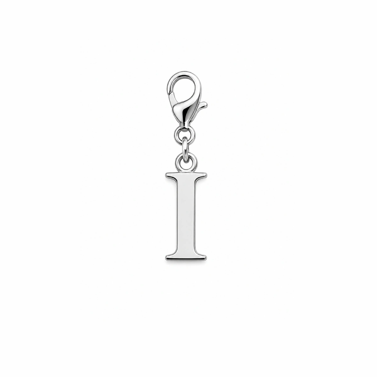 Charm – lettre I argentée