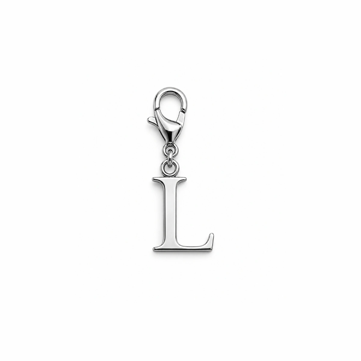 Charm – lettre L argentée