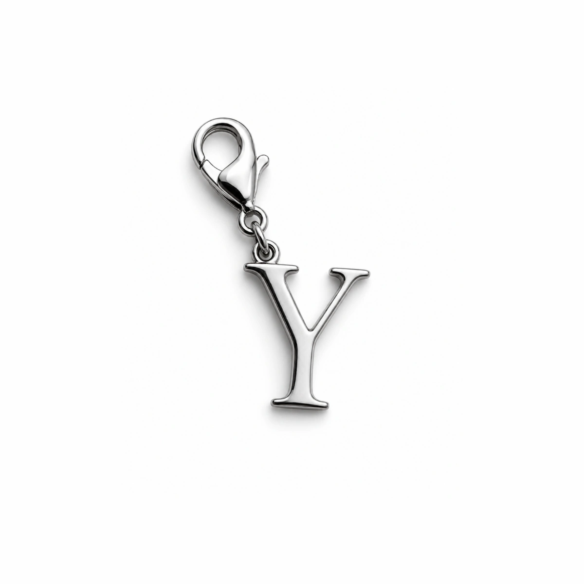 Charm – lettre Y argentée