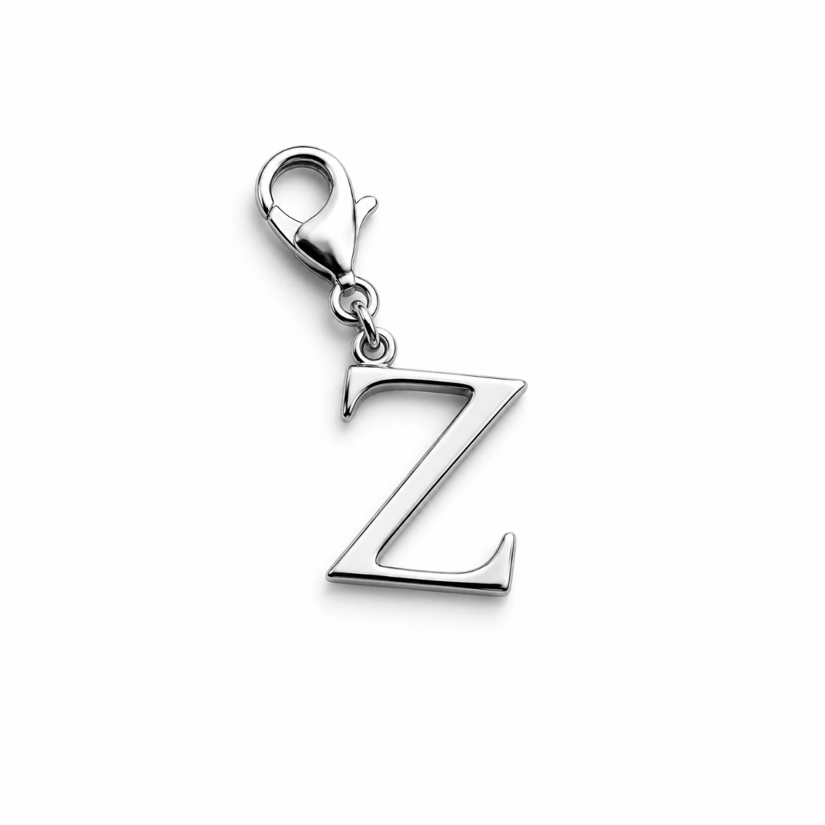 Charm – lettre Z argentée