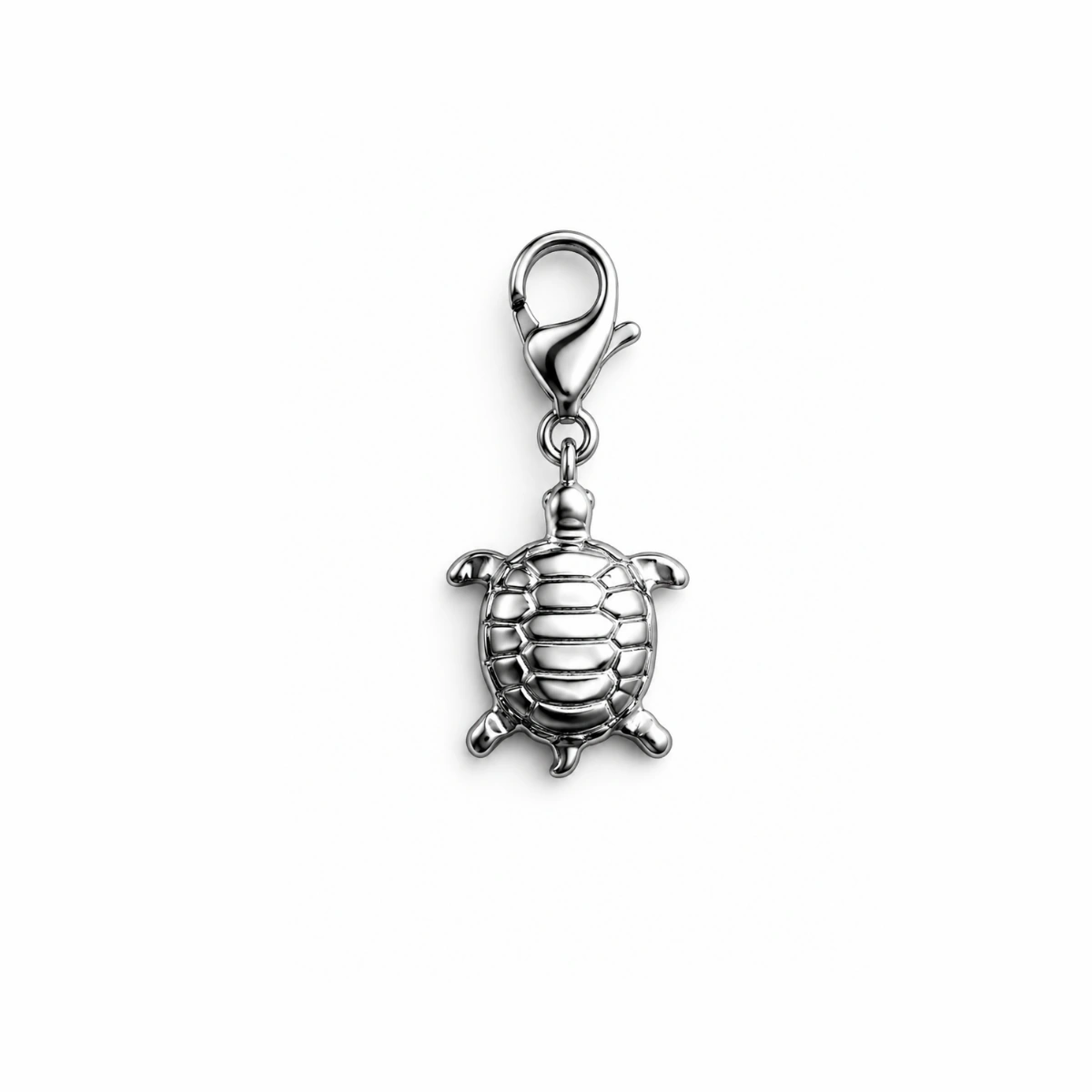 Charm – tortue argentée