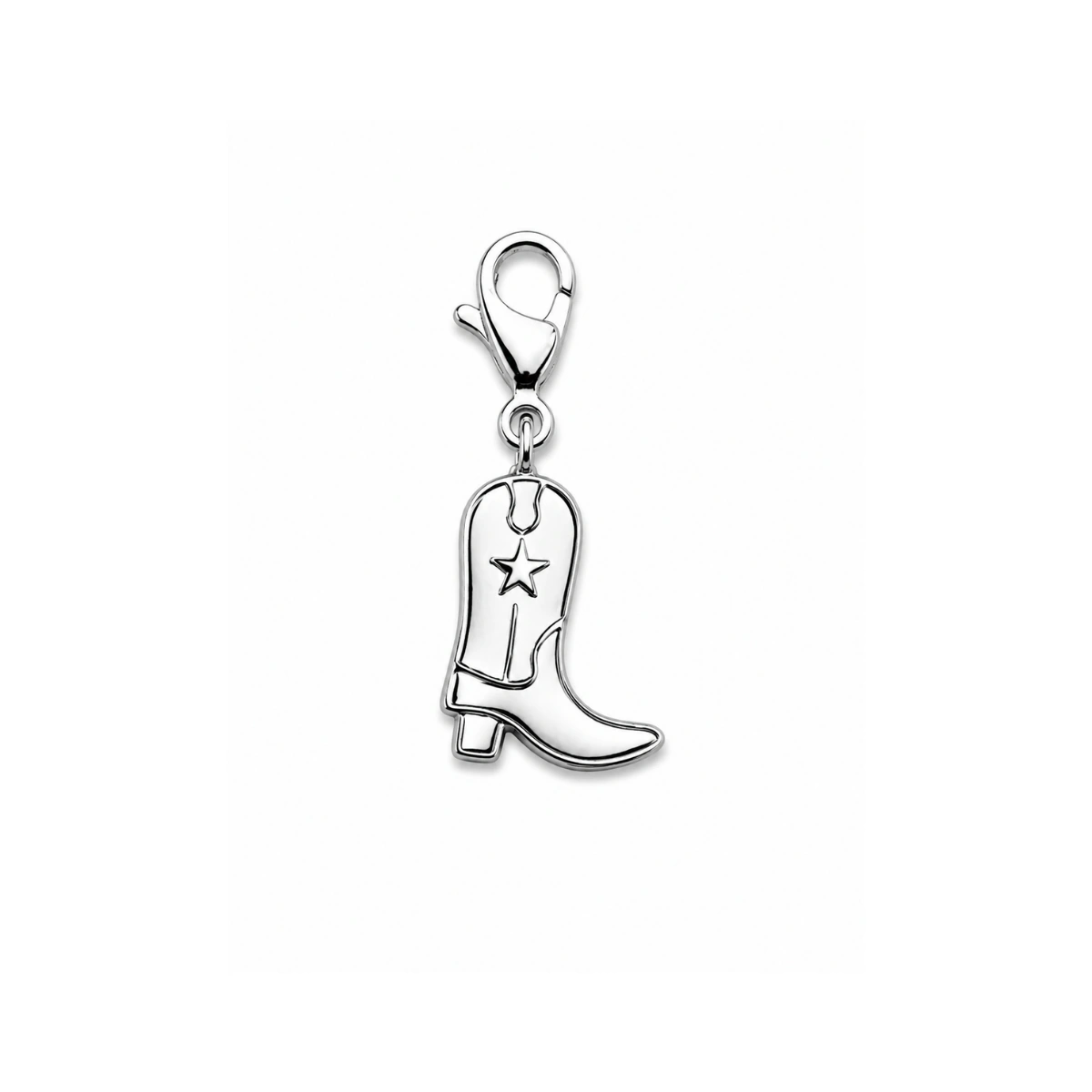 Charm – botte cowboy Argentée