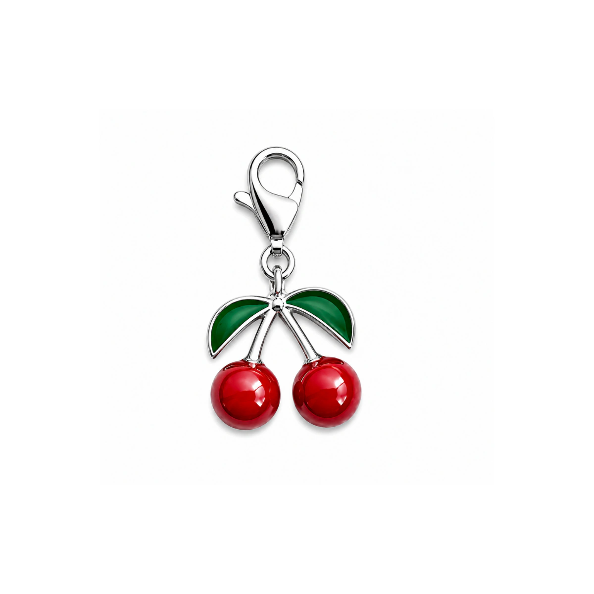 Charm – cerise rouge argentée