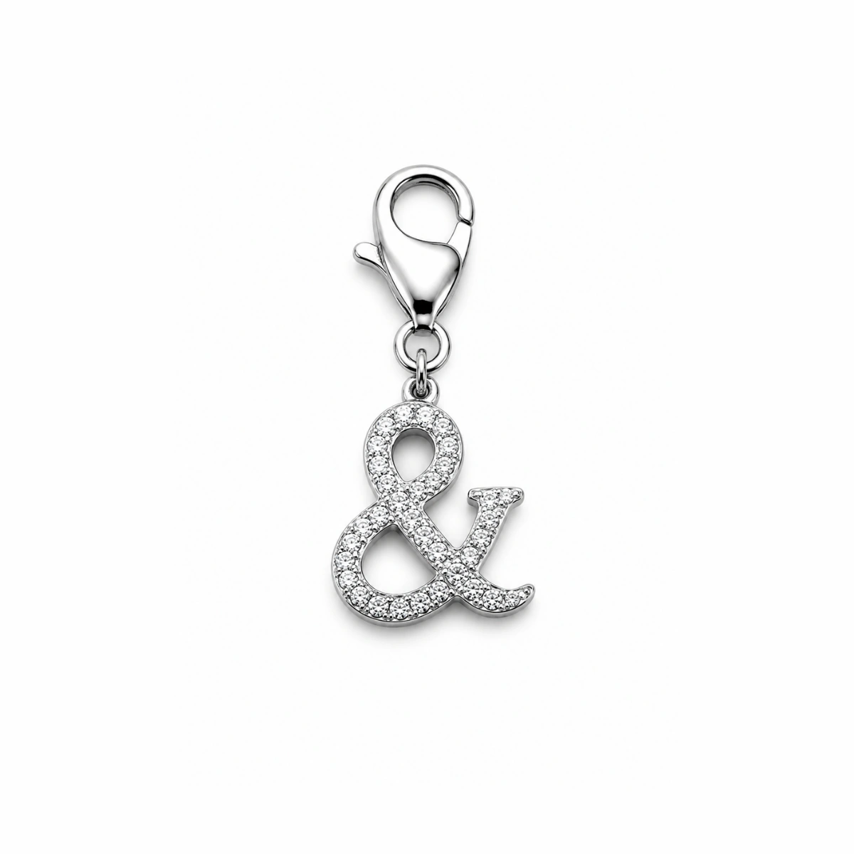 Charm – esperluette strass argenté