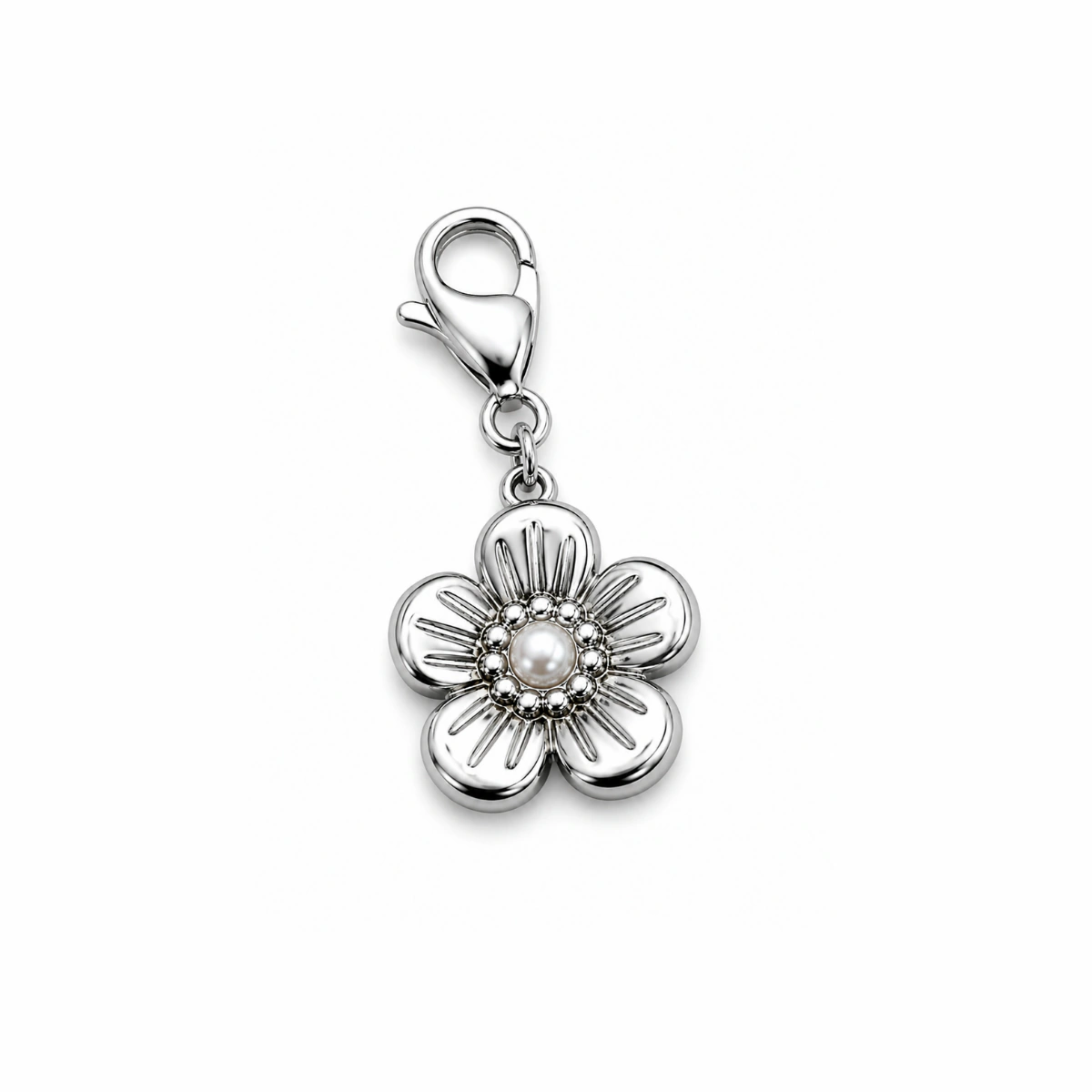 Charm – Fleur argentée