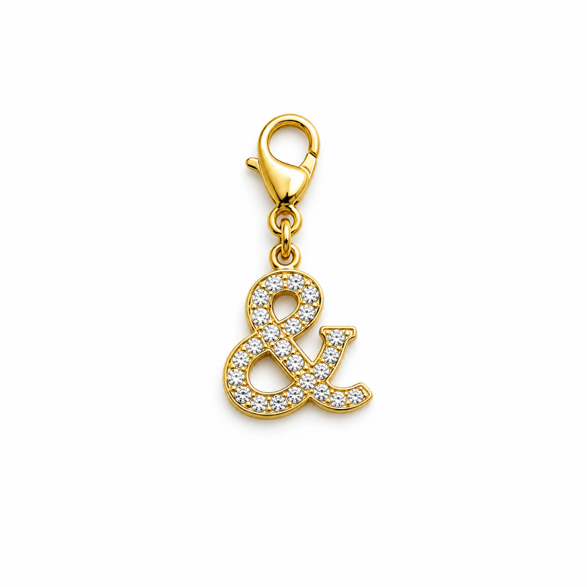 Charm – esperluette strass dorée