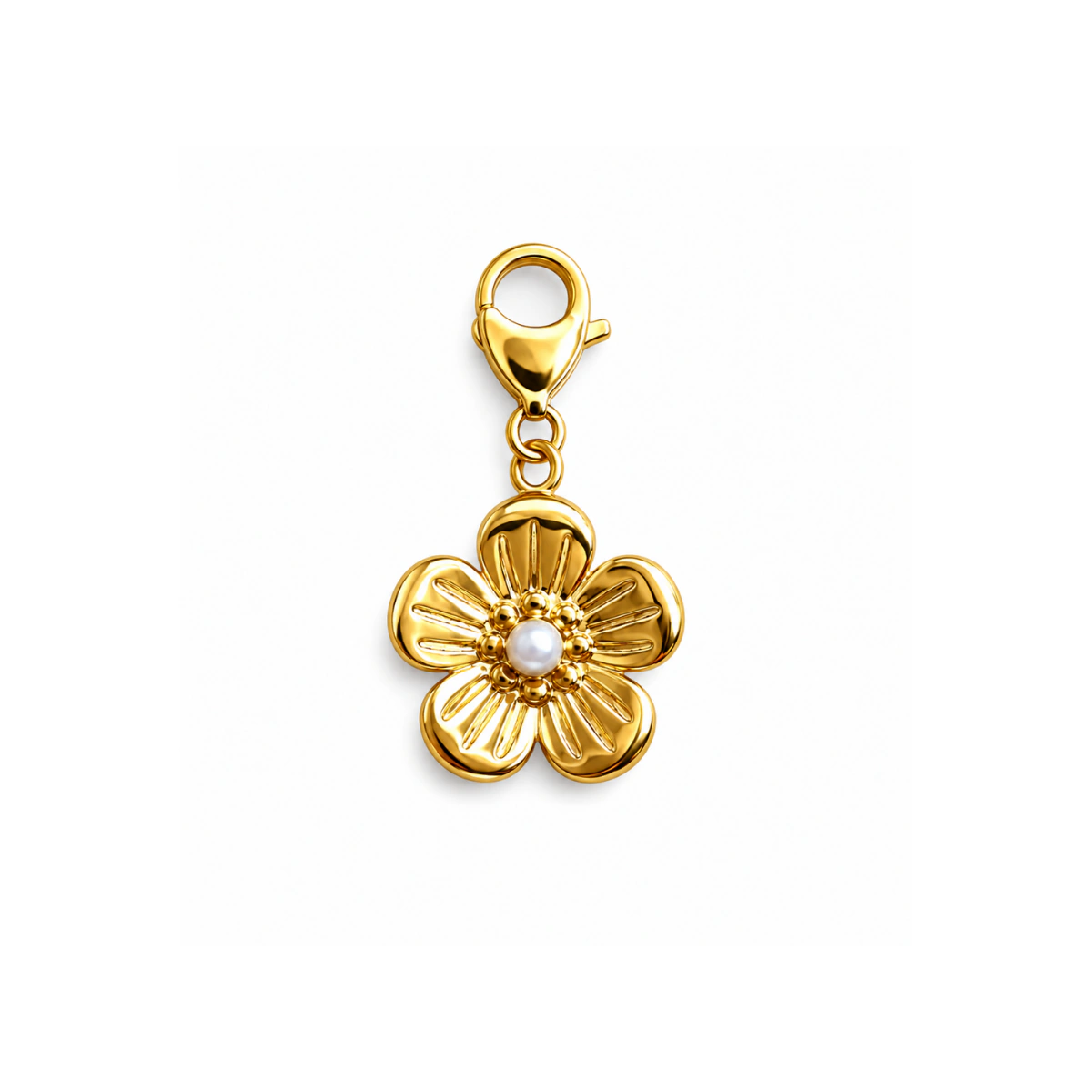 Charm – Fleur Perle Dorée