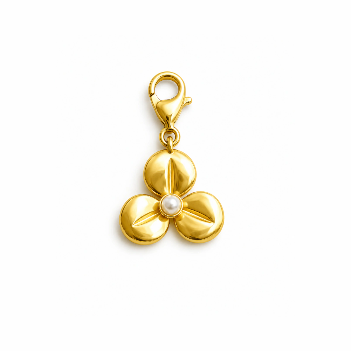 Charm – Fleur 3 Pétales Dorée