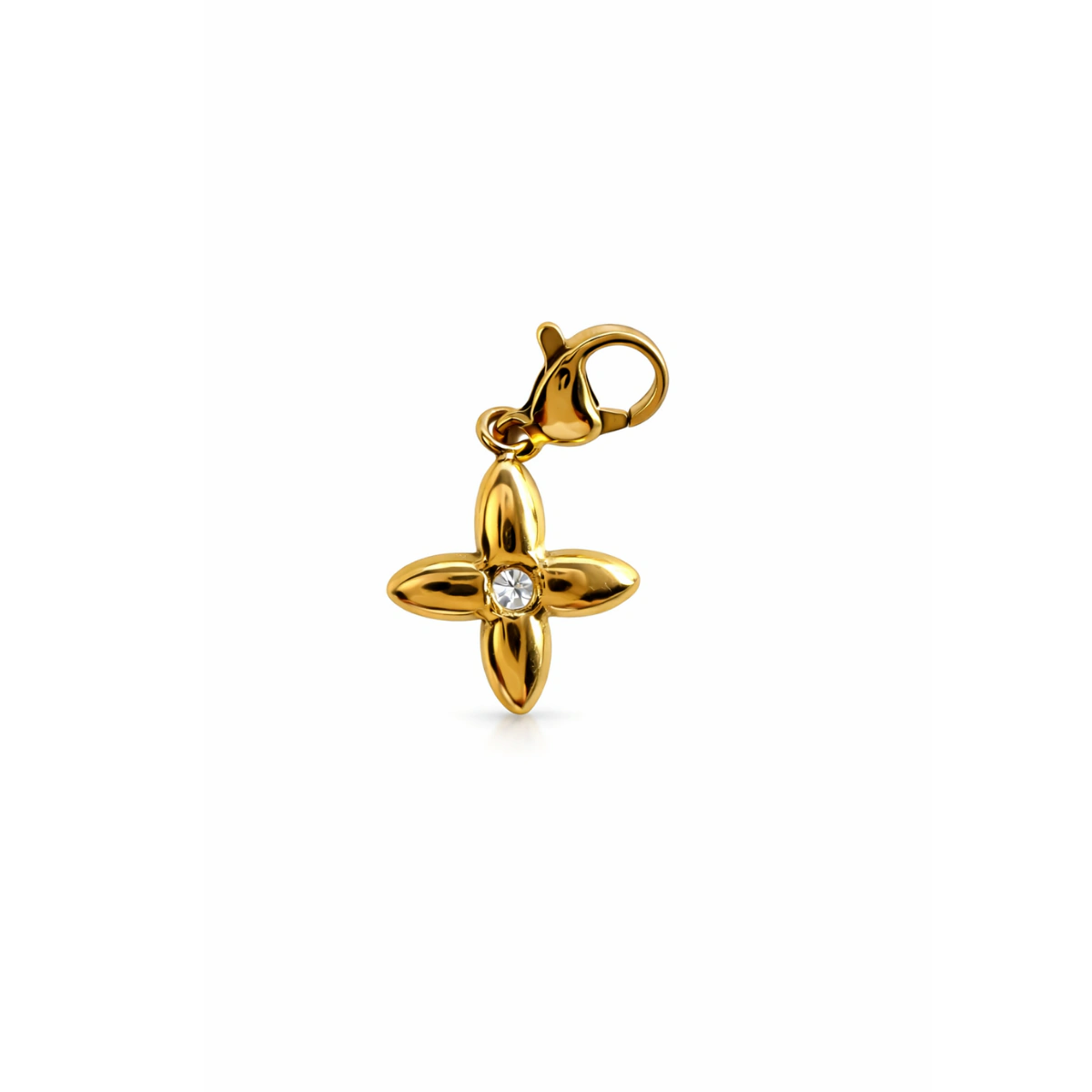 Charm – Fleur Diamant Dorée