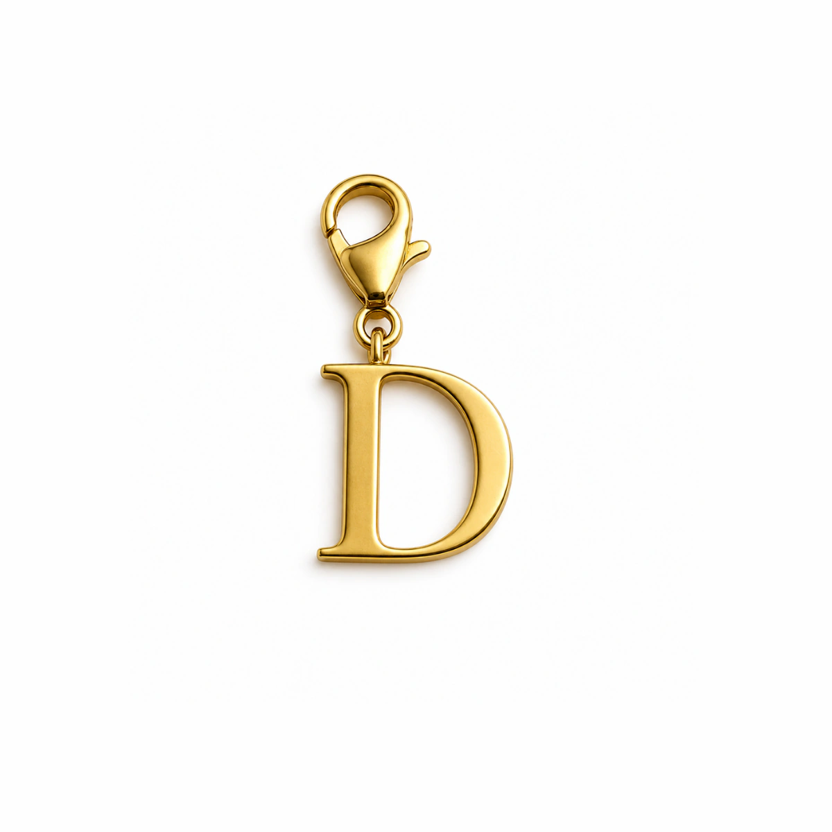 Charm – Lettre D Dorée