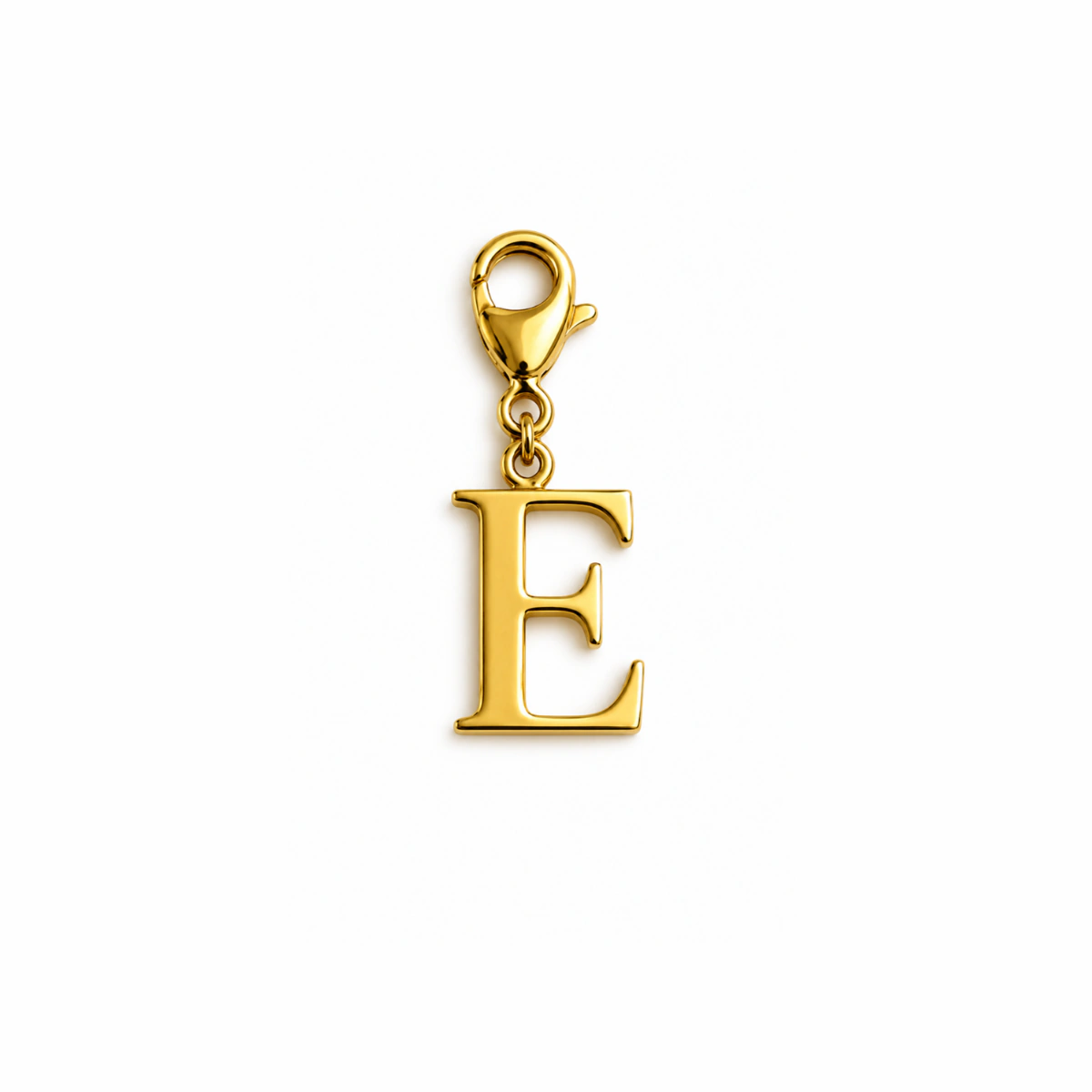 Charm – Lettre E Dorée