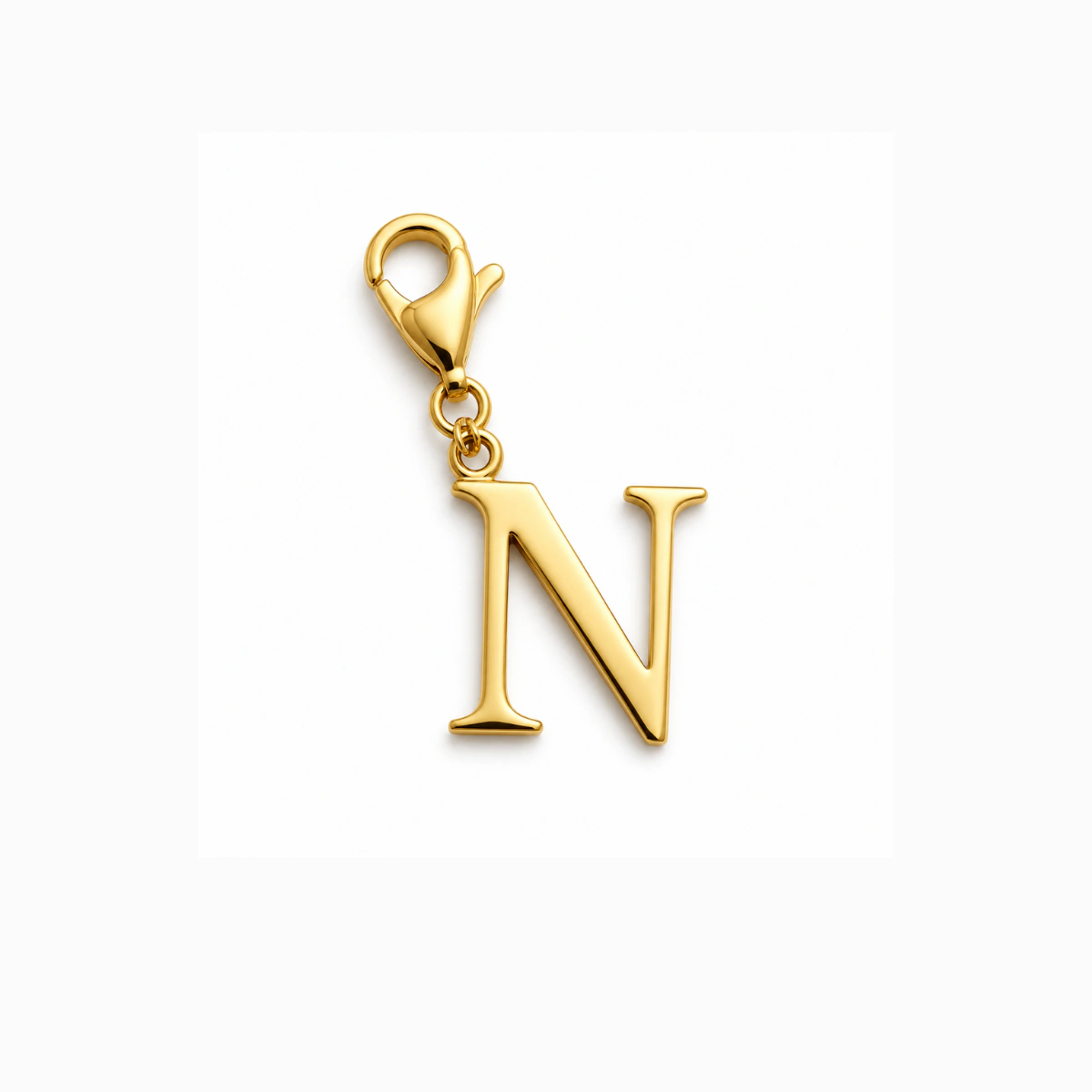 Charm – Lettre N Dorée