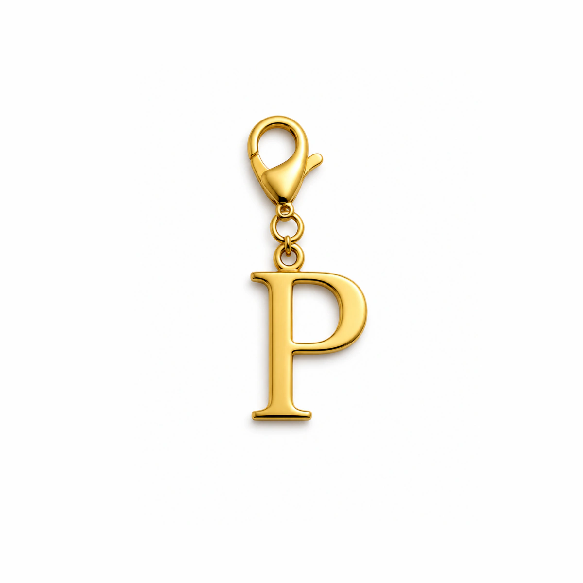 Charm – Lettre P Dorée