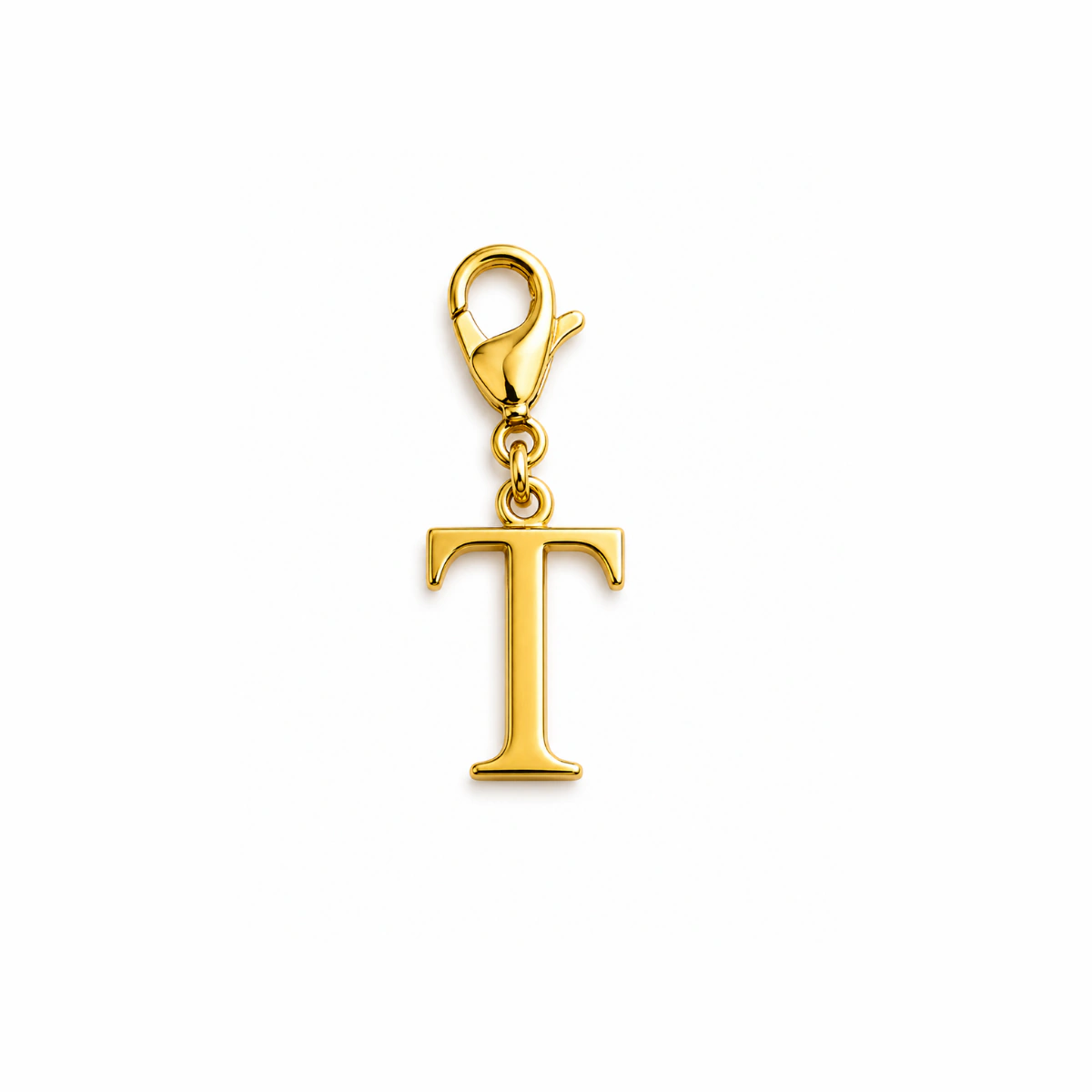 Charm – Lettre T Dorée