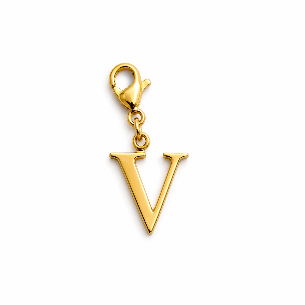 Charm – Lettre V Dorée
