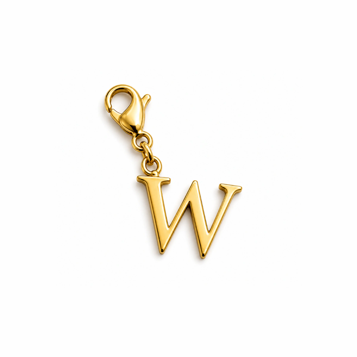 Charm – Lettre W Dorée