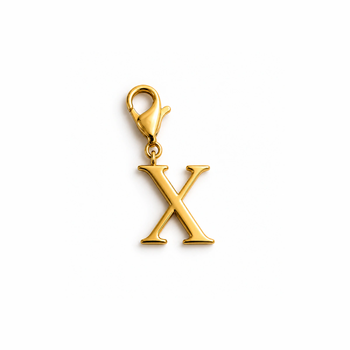 Charm – Lettre X Dorée