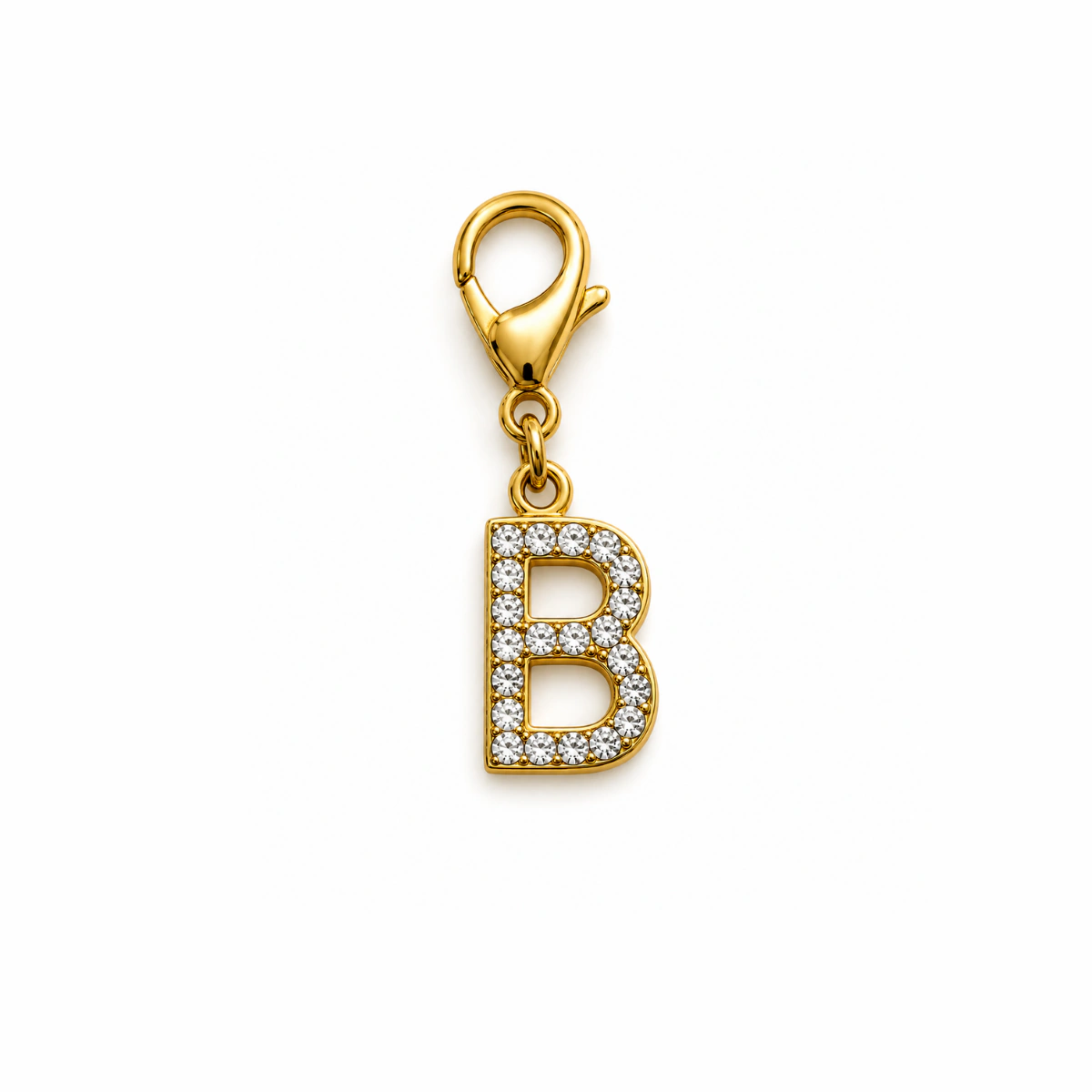 Charm – Lettre B strass dorée