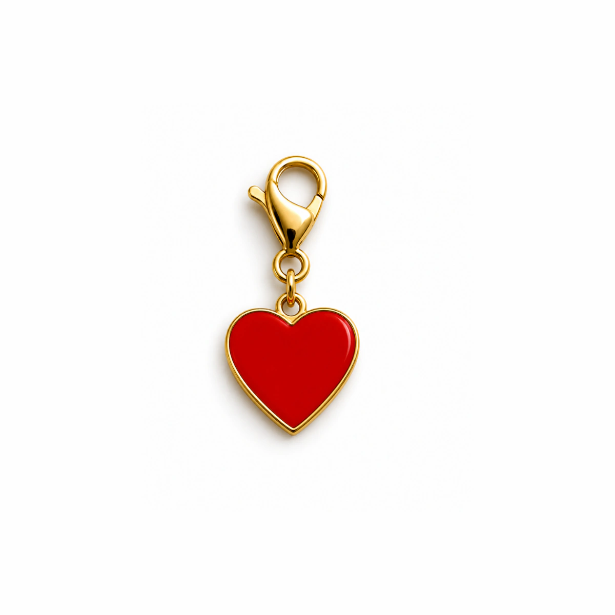 Charm – Petit cœur rose doré