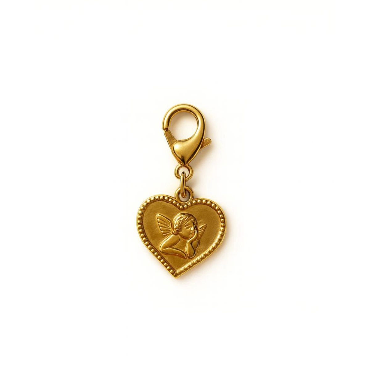 Charm – Cœur ange doré