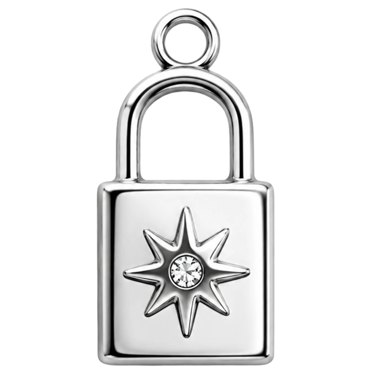 Charm – cadenas argenté