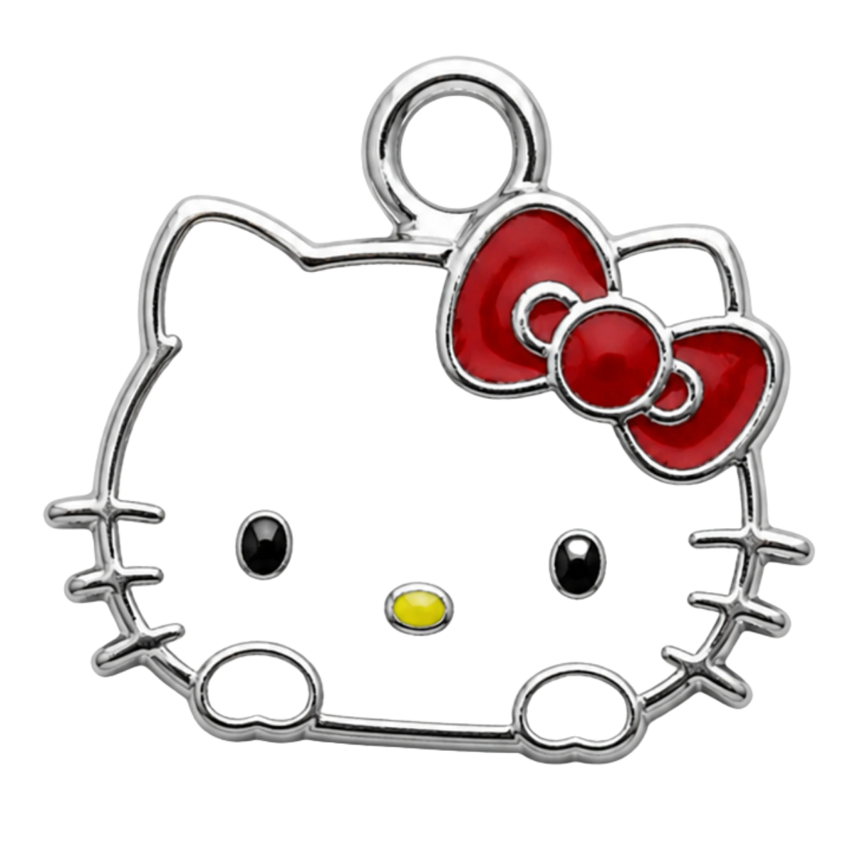 Charm – hello kitty argenté
