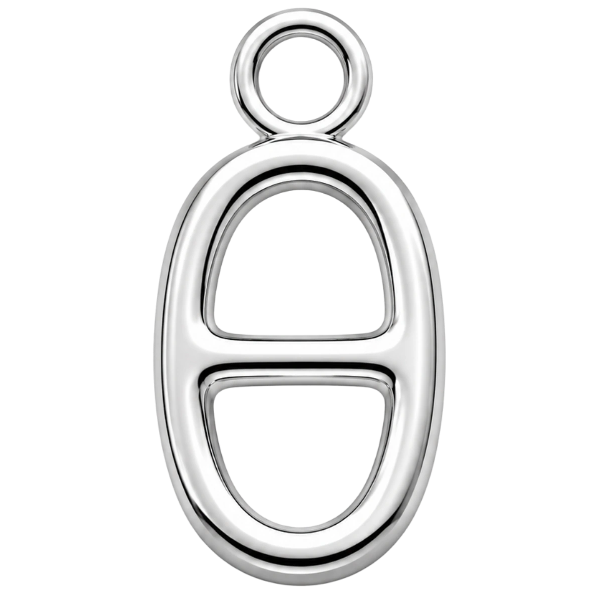 Charm – Hermès (Lettre H)  argenté