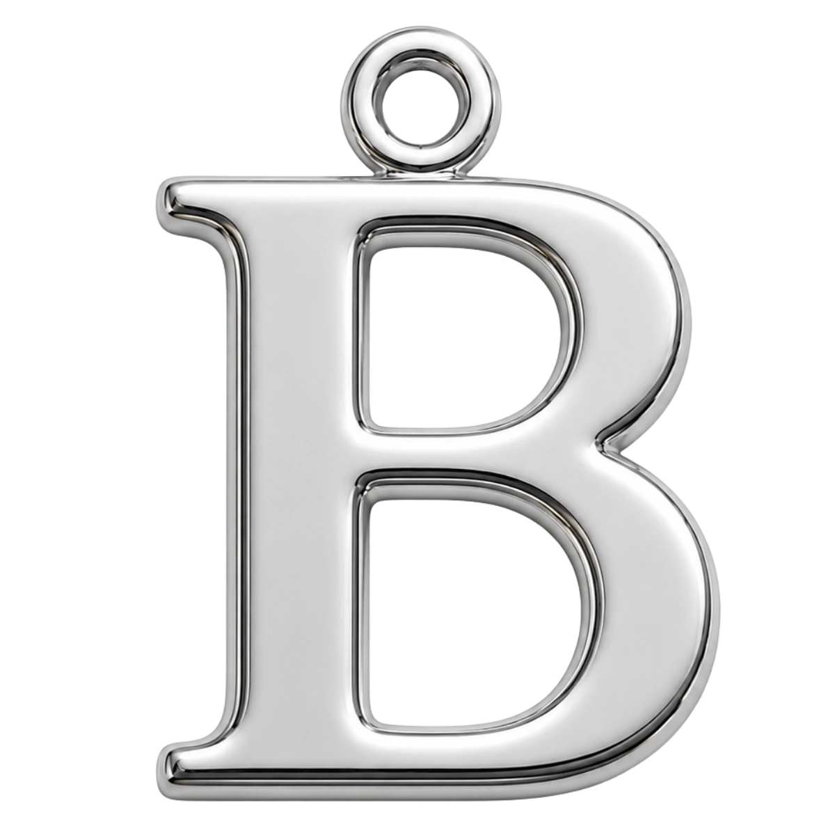 Charm – lettre B argentée