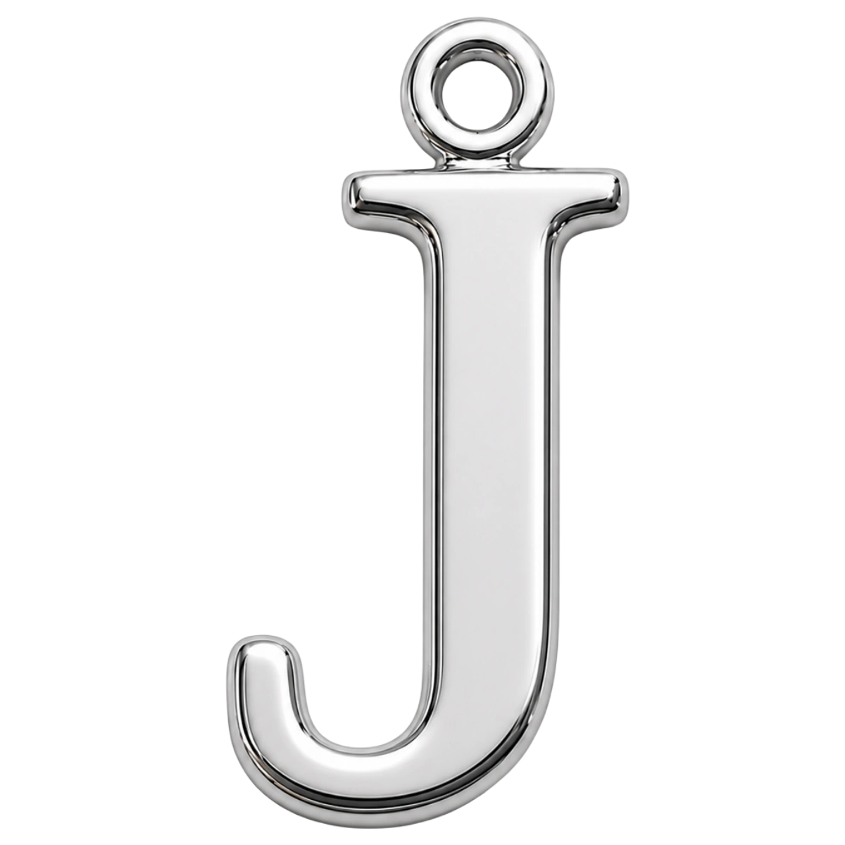 Charm – lettre J argentée