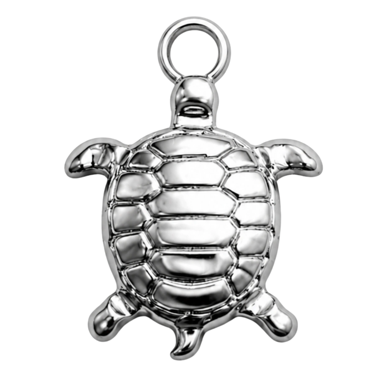 Charm – tortue argentée
