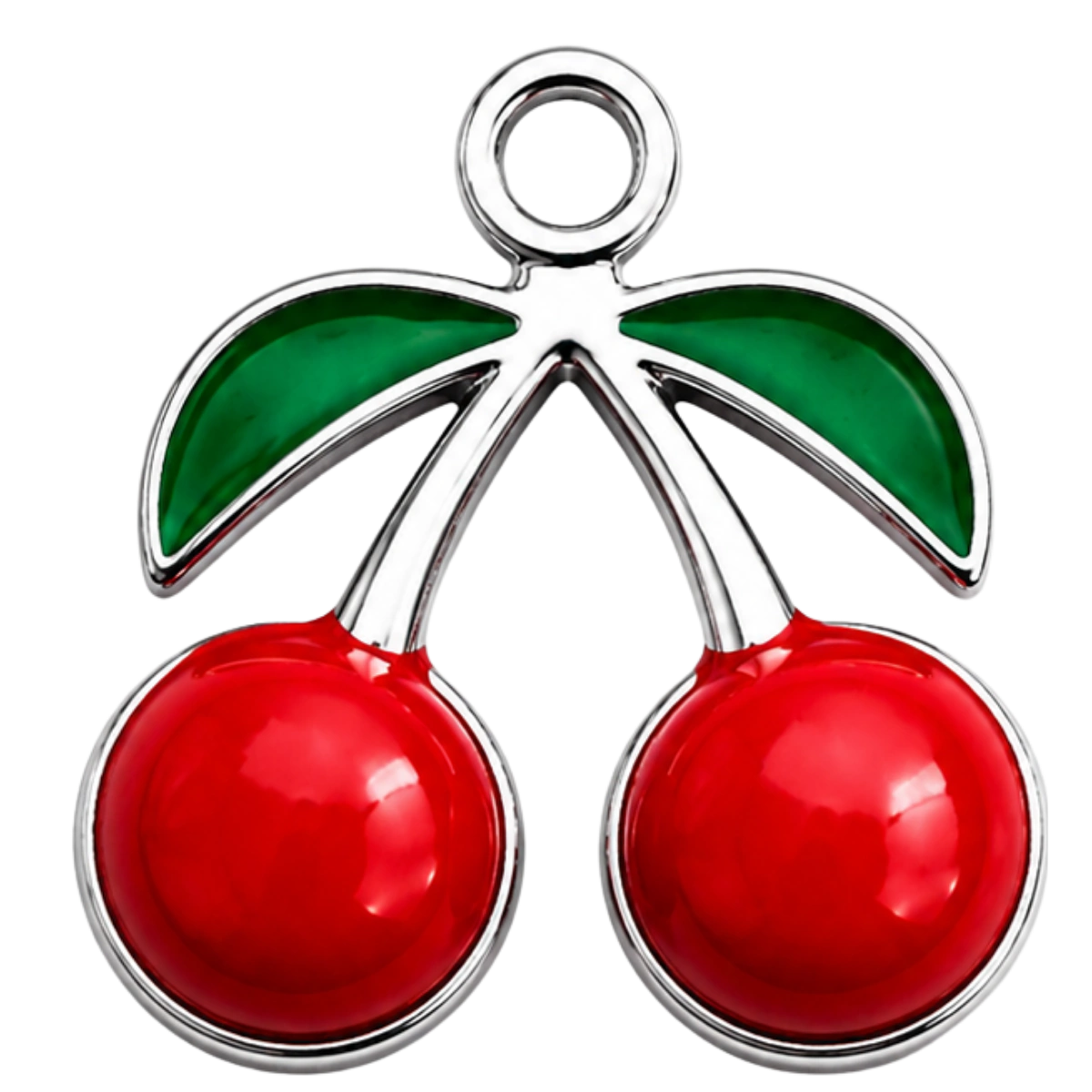 Charm – cerise rouge argentée