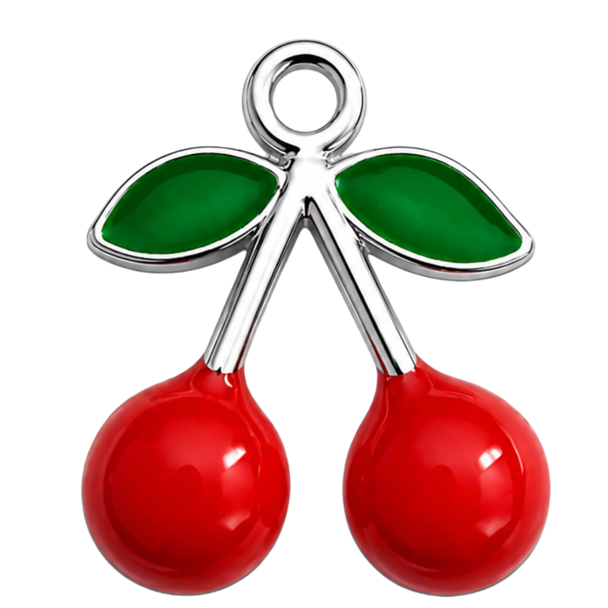 Charm – cerise rouge argentée