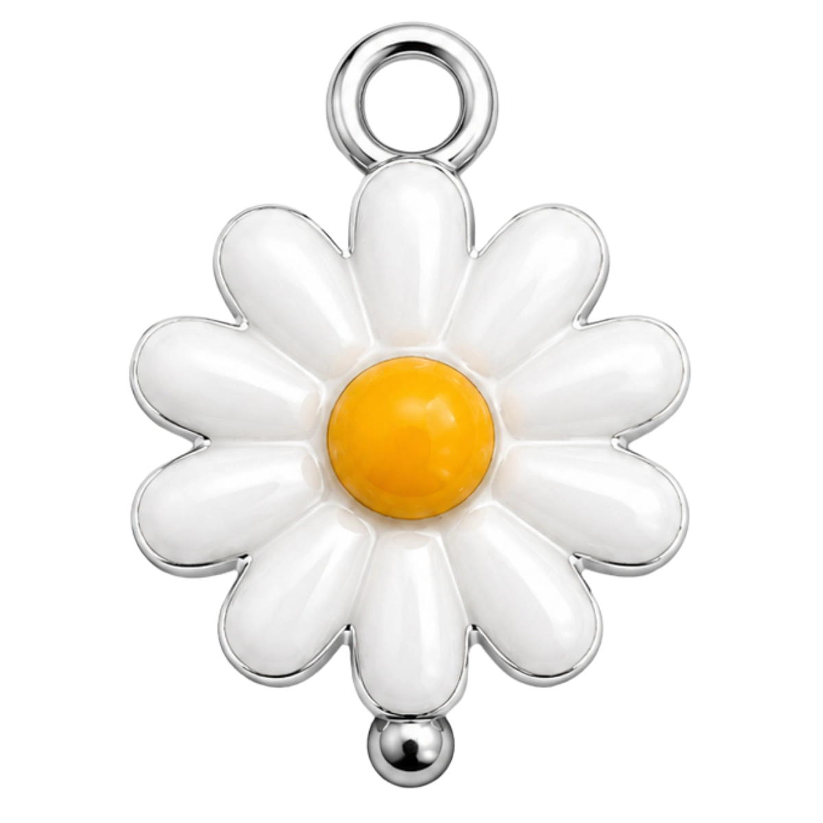 Charm – marguerite argentée