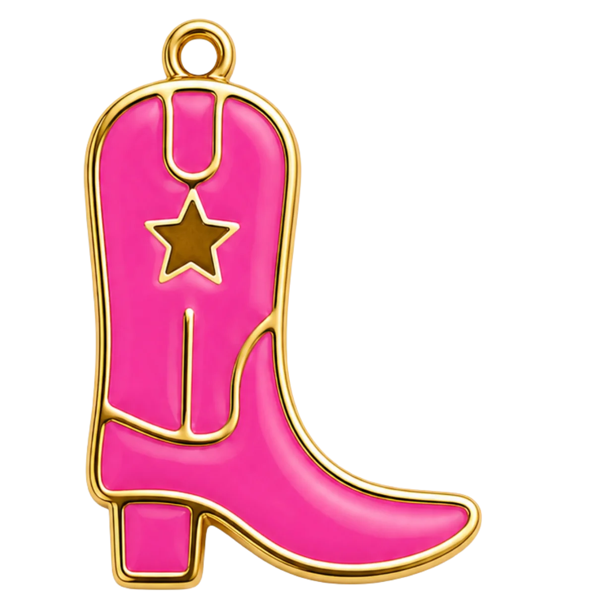 Charm – Botte Cowboy Rose dorée