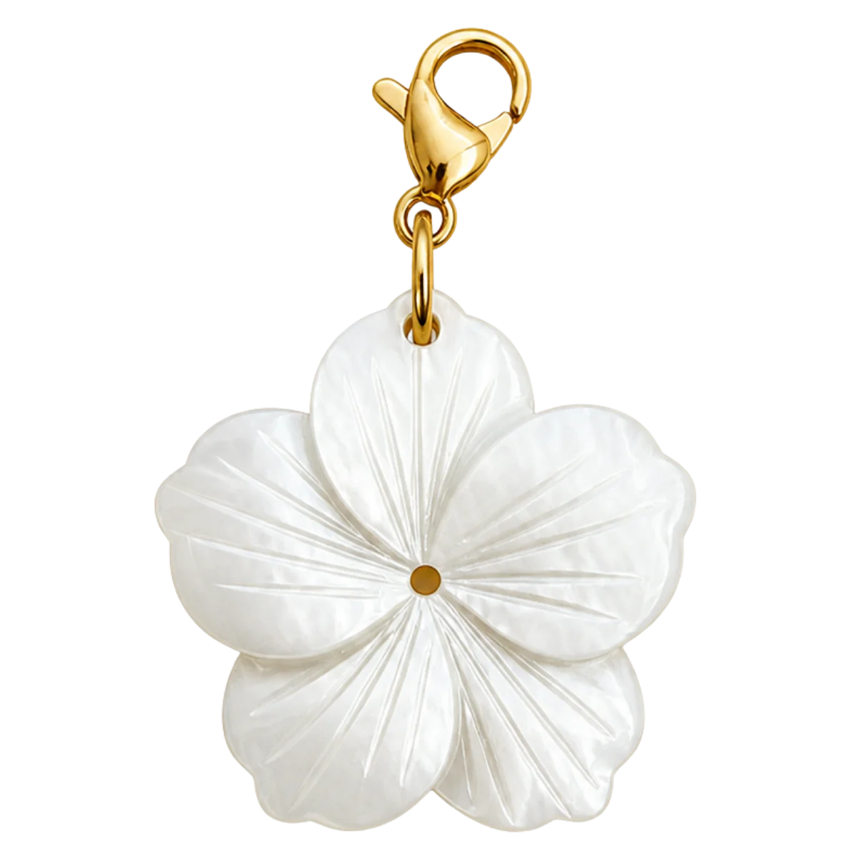 Charm – Fleur Nacrée Dorée