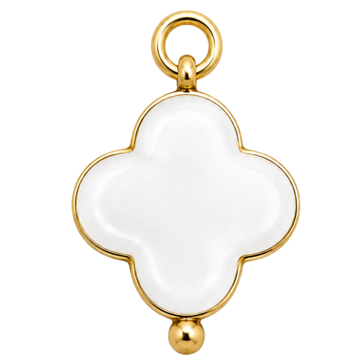 Charm – Trèfle Nacré Doré