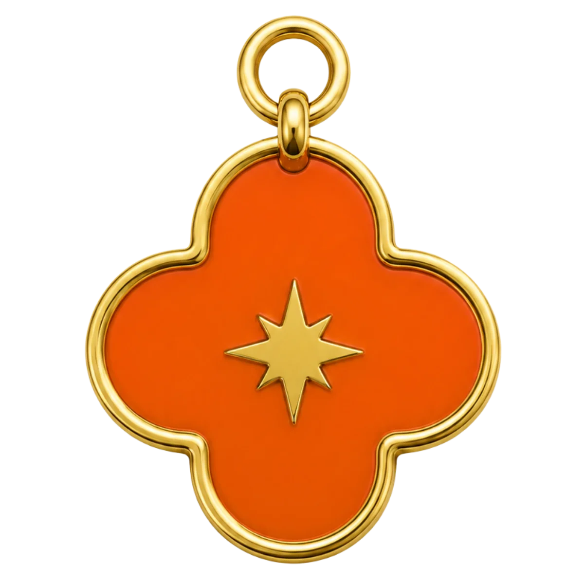 Charm – Trèfle Rouge Doré