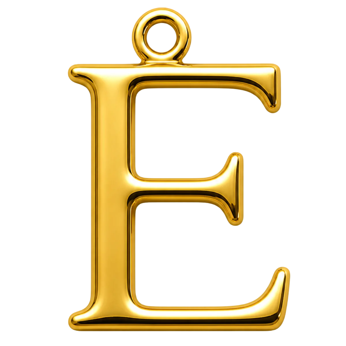 Charm – Lettre E Dorée