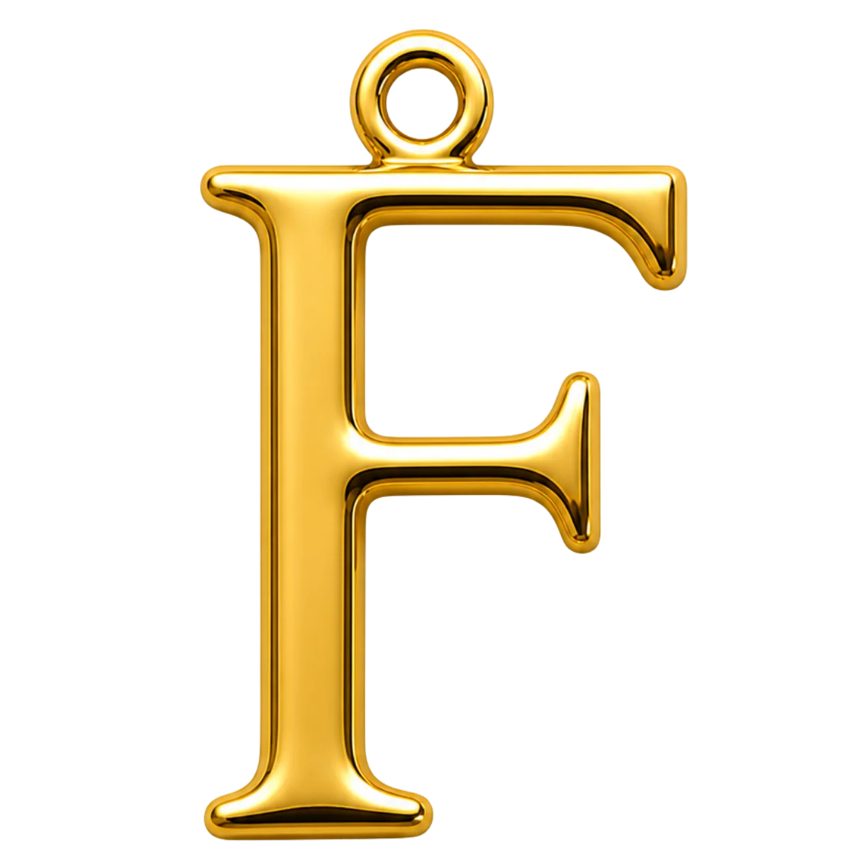 Charm – Lettre F Dorée