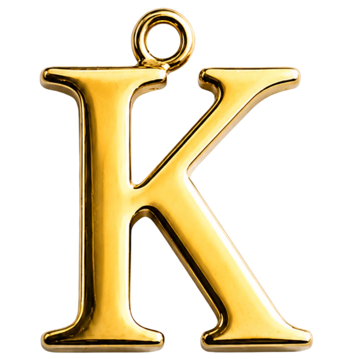 Charm – Lettre K Dorée
