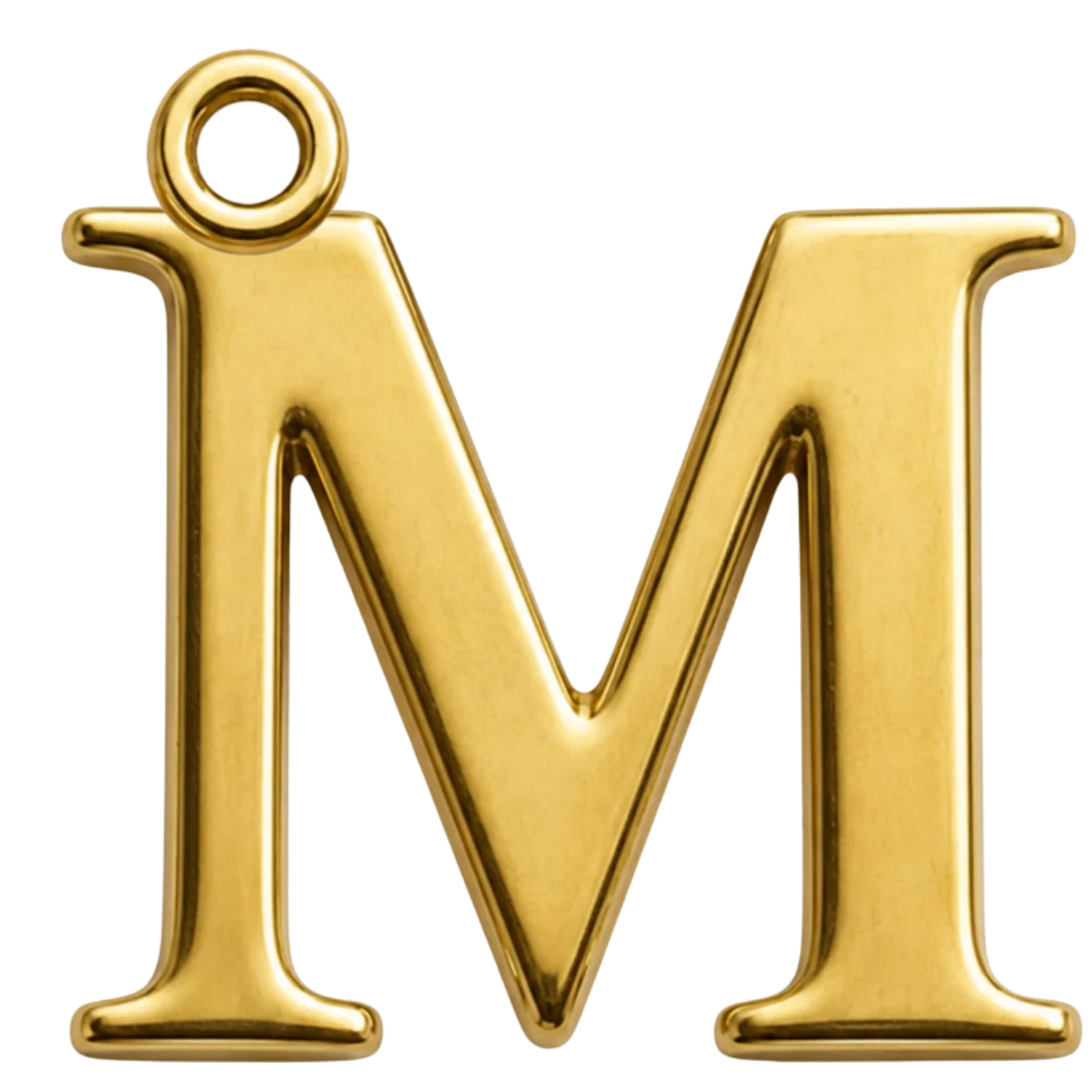 Charm – Lettre M Dorée
