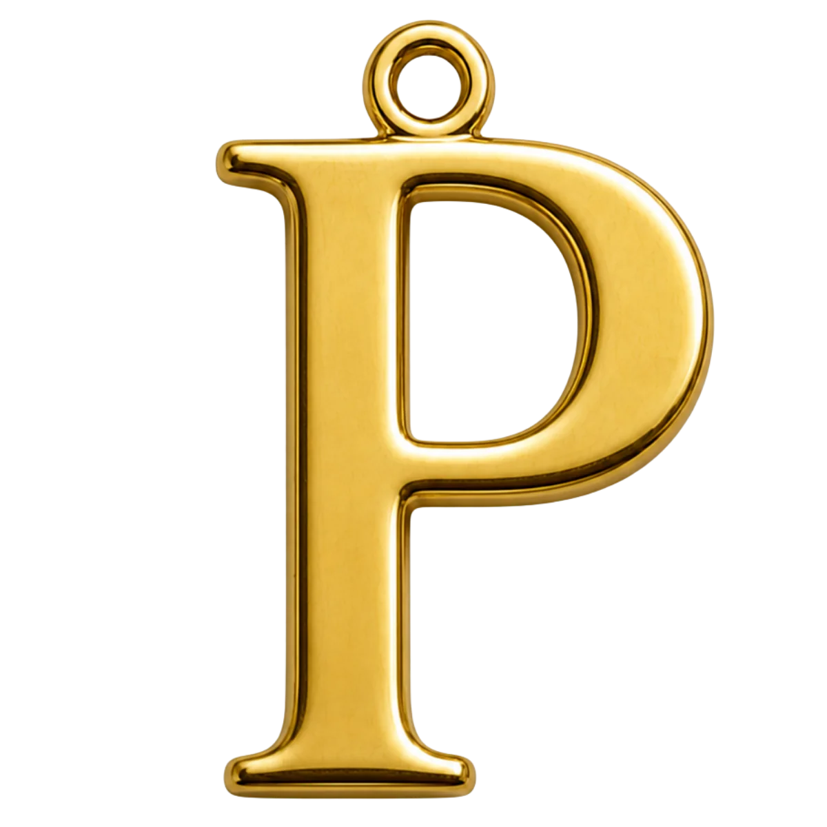 Charm – Lettre P Dorée