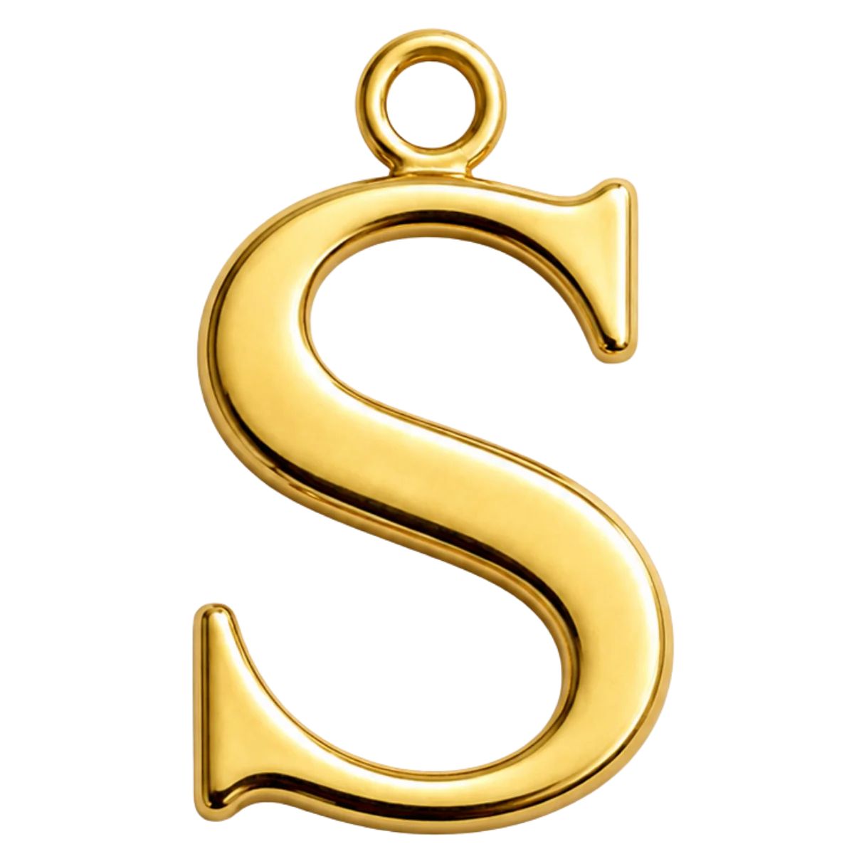 Charm – Lettre S Dorée