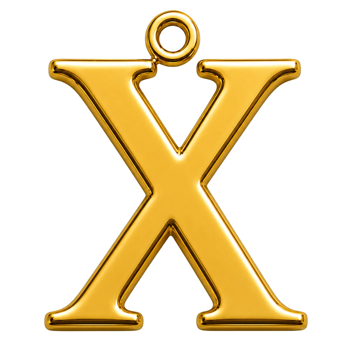 Charm – Lettre X Dorée