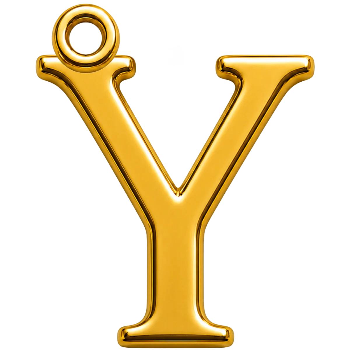 Charm – Lettre Y Dorée
